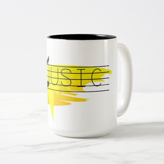Tasse für Musikkaffee (VorderseiteRechts)