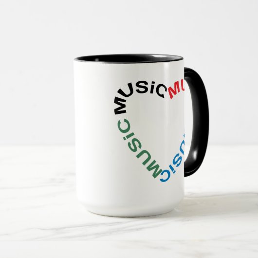 Tasse für Musiktext (VorderseiteRechts)