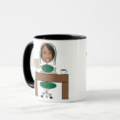 Tasse für neue Arbeitsämter (Frau) (Vorderseite Links)