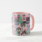 Tasse für niedliche Häuser (VorderseiteRechts)