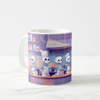 Tasse für niedliche und Spooky Skeleton Koch