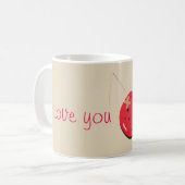 Tasse für niedlichen Cartoon Liebe (Vorderseite Links)