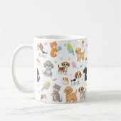 Tasse für niedliches Heimtiermuster (Links)