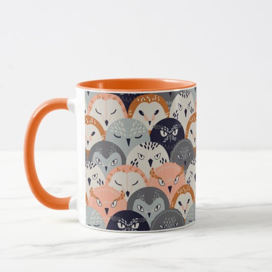 Tasse für niedliches Owl-Muster (Links)