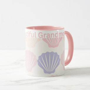 Tasse für Oma, rosa Griff Keramik-Tasse, Oma