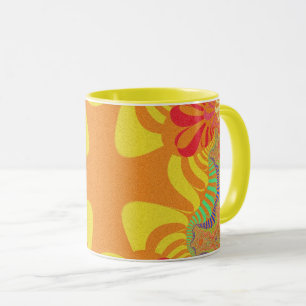 Tasse für Orangengelb-Cross-Kaffee