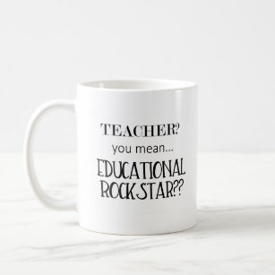 Tasse für pädagogische Rockstar-Lehrer