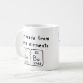 Tasse für periodische Tabellennamen (Vorderseite Links)