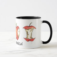 Tasse für personalisierte Apple-Äpfel-Schule