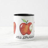 Tasse für personalisierte Apple-Äpfel-Schule (Zentrum)