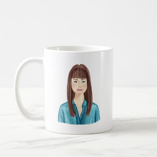 Tasse für personalisierte Aquarellbilder (Links)