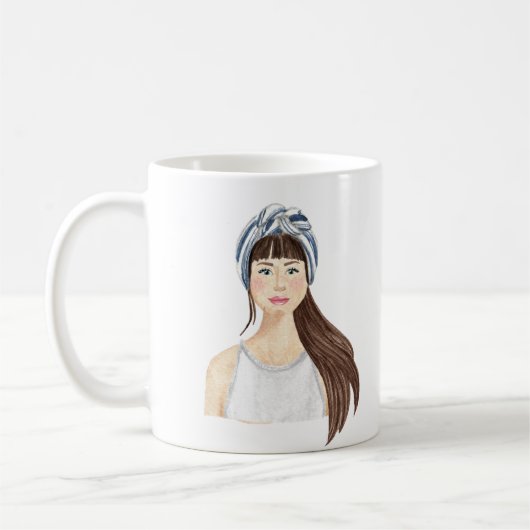 Tasse für personalisierte Aquarellbilder (Links)