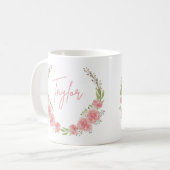 Tasse für Personalisierte Blumen (Vorderseite Links)
