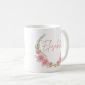 Tasse für Personalisierte Blumen (VorderseiteRechts)