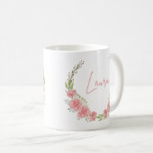 Tasse für Personalisierte Blumen (VorderseiteRechts)