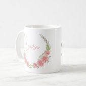 Tasse für Personalisierte Blumen (Vorderseite Links)