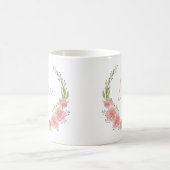 Tasse für Personalisierte Blumen (Mittel)