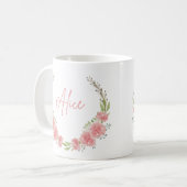 Tasse für Personalisierte Blumen (Vorderseite Links)