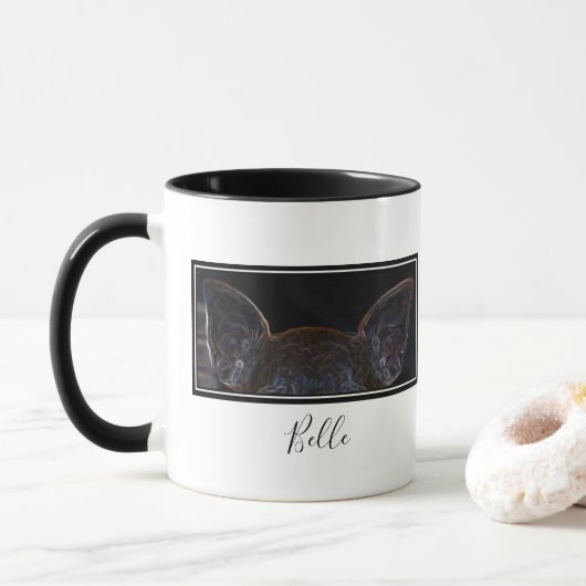 Tasse für personalisierte Chihuahua-Namen (Mit Donut)