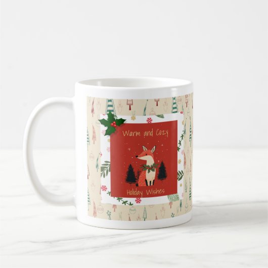 Tasse für personalisierte Ferien mit Niedlichem Fu (Links)