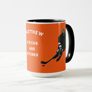 Tasse für personalisierte Hockey-Spieler
