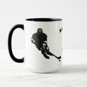 Tasse für personalisierte Hockey-Spieler (Links)