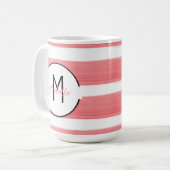 Tasse für personalisierte Initial- und Name (Vorderseite Links)