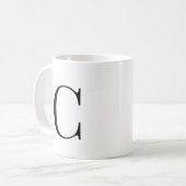 Tasse für personalisierte Initial- und Name (Vorderseite Links)
