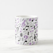 Tasse für personalisierte Lila Musik (Mittel)