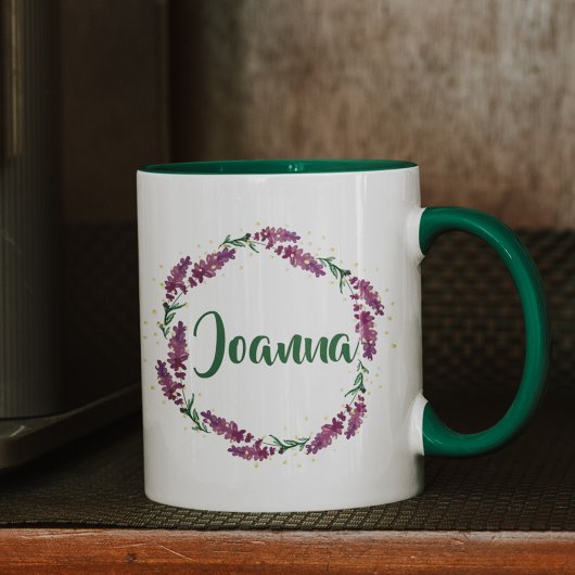 Tasse für personalisierte Lilac-Namen | Kundenspez