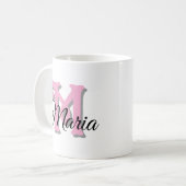 Tasse für personalisierte Monogramm (Vorderseite Links)