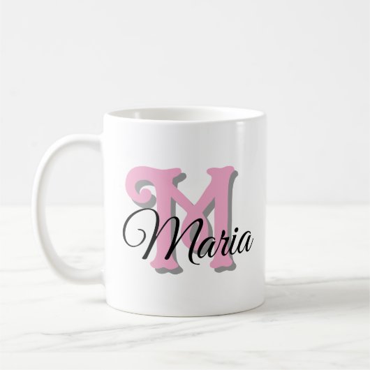 Tasse für personalisierte Monogramm (Links)