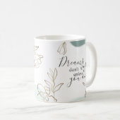 Tasse für Personalisierte Monogramm-Dream-Arbeitsa (VorderseiteRechts)