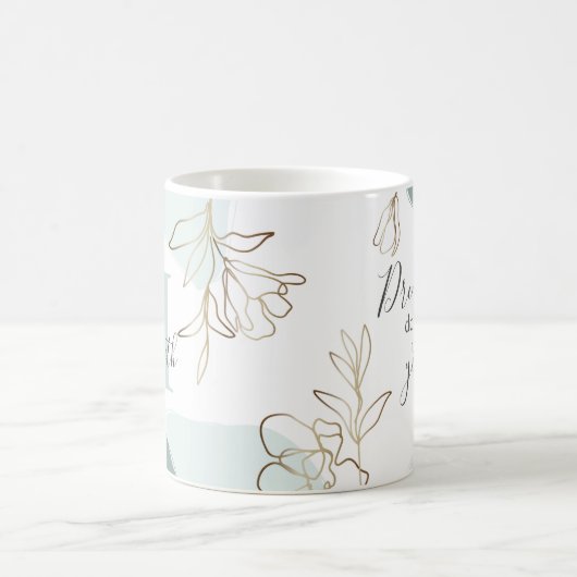 Tasse für Personalisierte Monogramm-Dream-Arbeitsa (Mittel)
