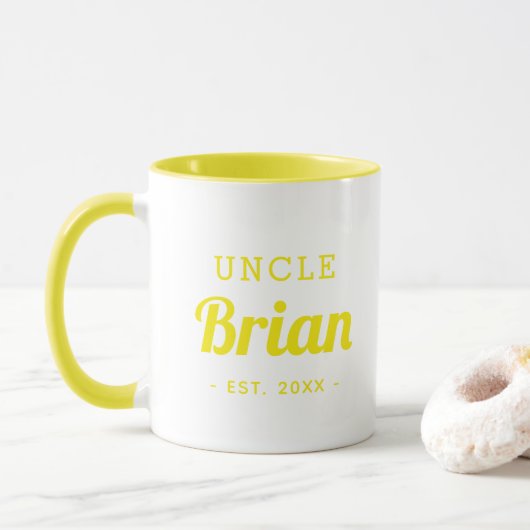 Tasse für personalisierte Onkel (Mit Donut)