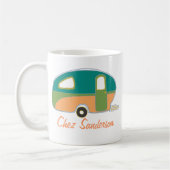 Tasse für personalisierte Retro Caravan Eigentümer (Links)