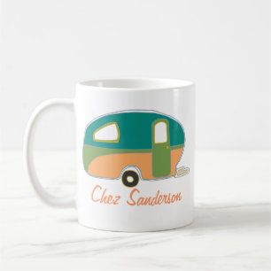 Tasse für personalisierte Retro Caravan Eigentümer