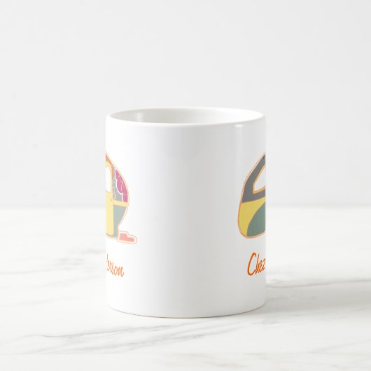 Tasse für personalisierte Retro Caravan Eigentümer (Mittel)