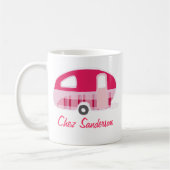 Tasse für personalisierte Retro Caravan Eigentümer (Links)
