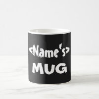 Tasse für Personalisierte schwarze Namen