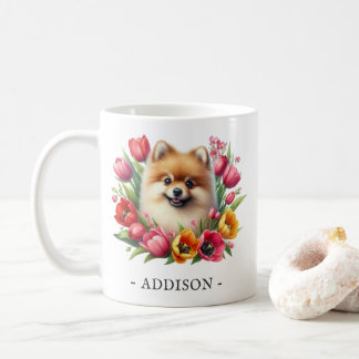 Tasse für personalisierten Spitz mit Namensvorlage