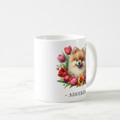 Tasse für personalisierten Spitz mit Namensvorlage (VorderseiteRechts)