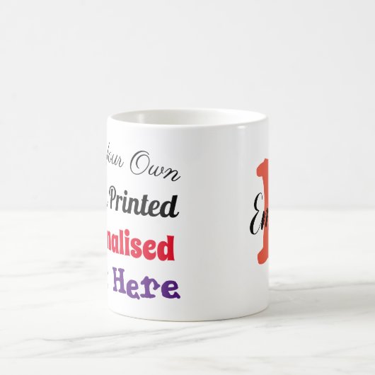 Tasse für Personalisierten Textcoffee (Mittel)