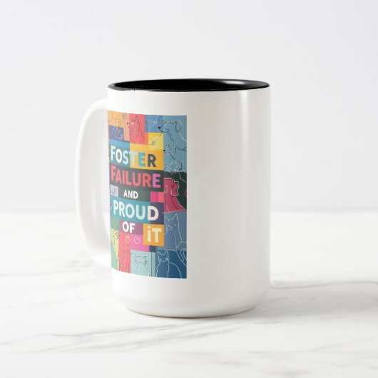 Tasse für Pet Foster Failure für Foster-Mamas und (Vorderseite Links)