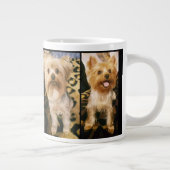 Tasse für Pet Pic Jumbo-Kaffee - Yorkies (Rechts)