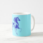 Tasse für Pferde Blau oder Farbe wählen (VorderseiteRechts)