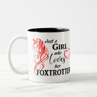 Tasse für Pferdefreunde. Foxtrotter.