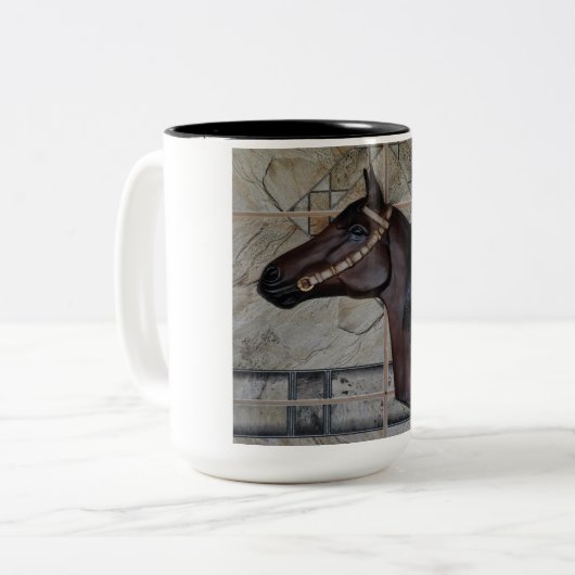Tasse für Pferdekaffee (Vorderseite Links)