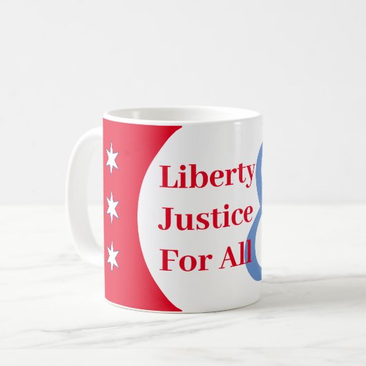 Tasse für Red White Blue Liberty (Vorderseite Links)