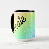 Tasse für Regenbogen-Kaffee erstellen (Vorderseite Links)